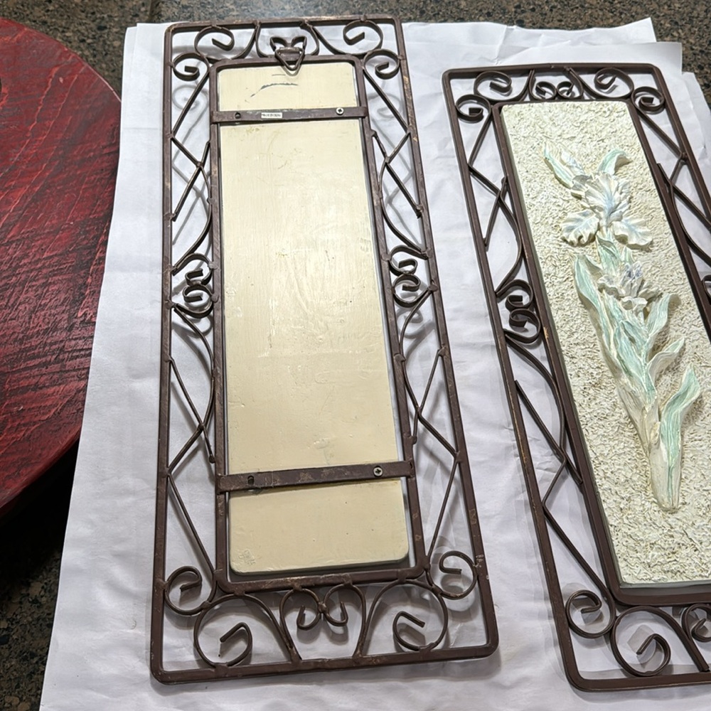 Vintage 90s rose plaque - Picture 4 of 6